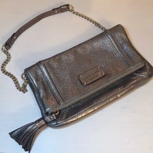 *LOW PRICE* Silver Kate Spade Fold Over Bag
